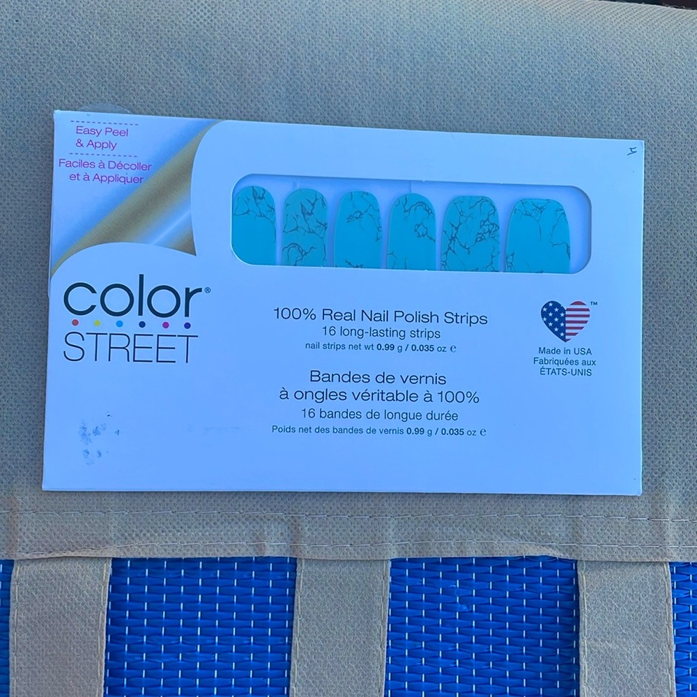 Color street Mojave Turquoise nail polish strips